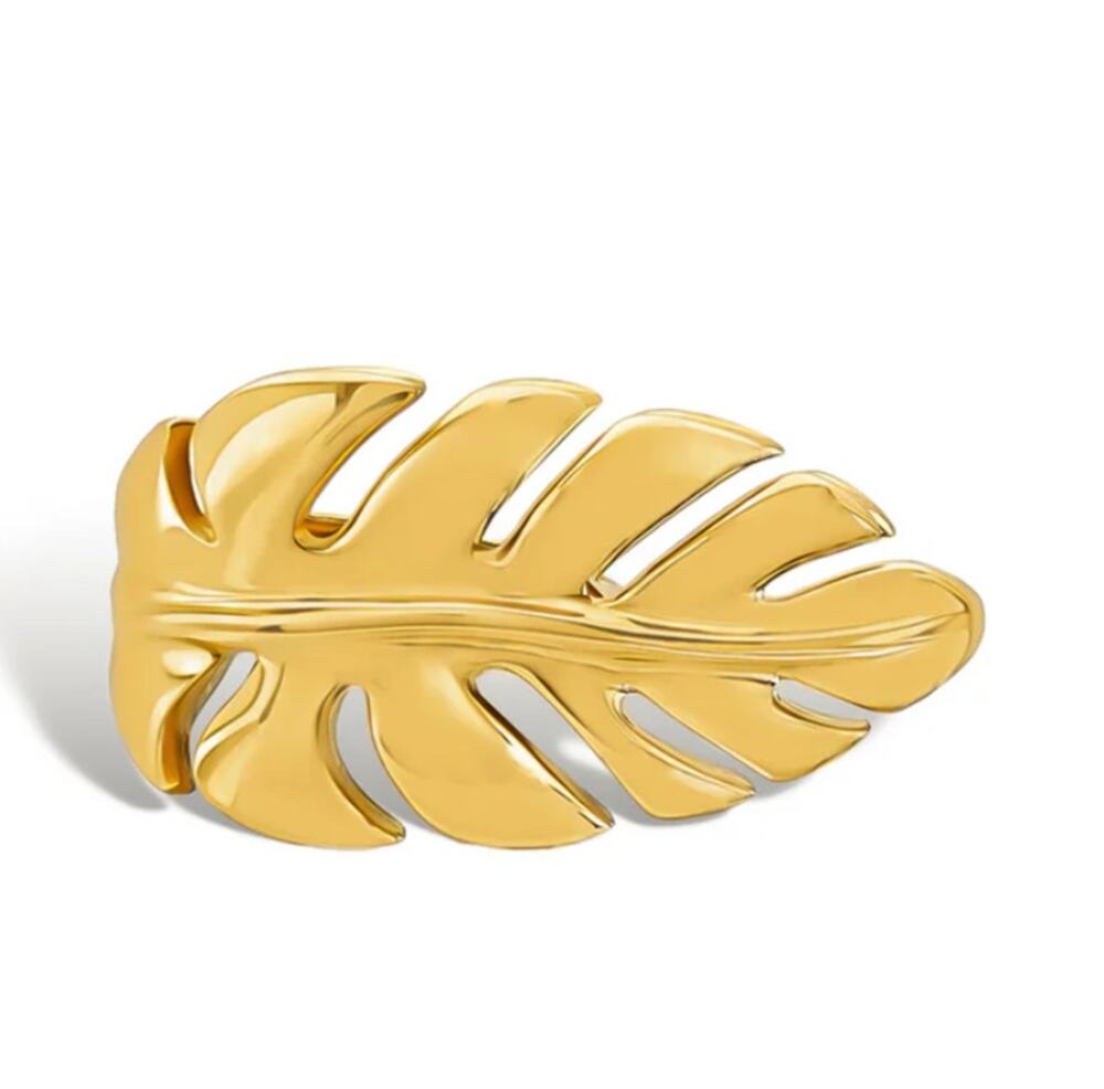 Golden Goddess Palm Ring Size 7 adjustable